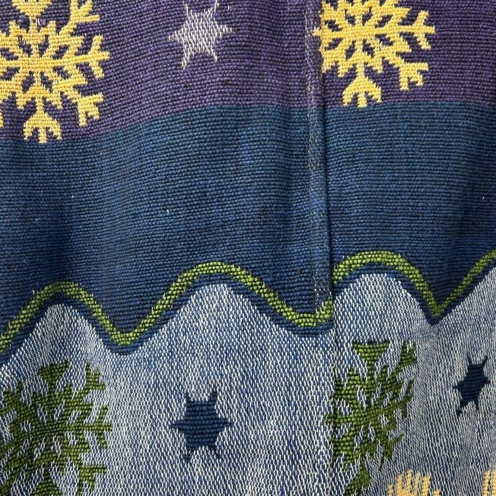 Flashback Women's M Snowflake Cardigan Sweater Shawl Collar Southwestern - Picture 9 of 12